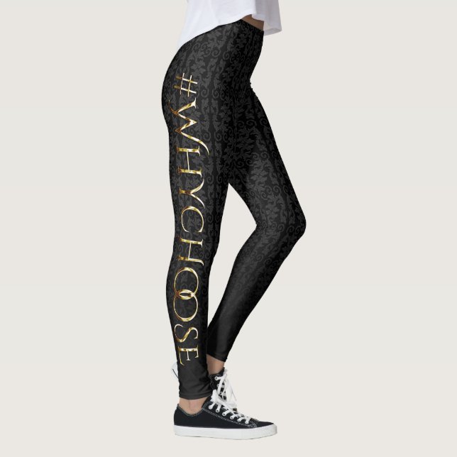 Leggings Le #WhyChoose de journaux intimes de voile (Droite)