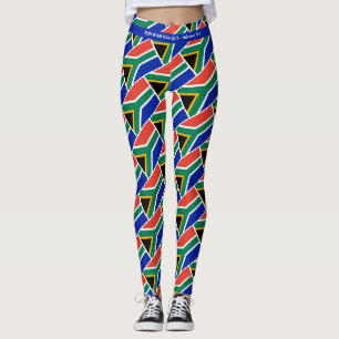 Leggings L'Écriture AFRIQUE DU SUD EXÉCUTE VOTRE COURSE Per