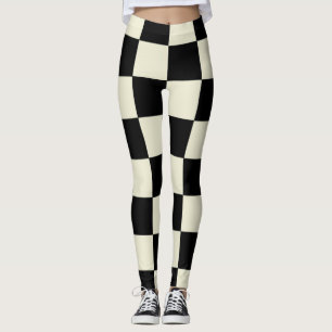 Leggings Lecture en échiquier