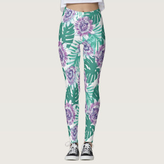 Leggings Legage floral tropical