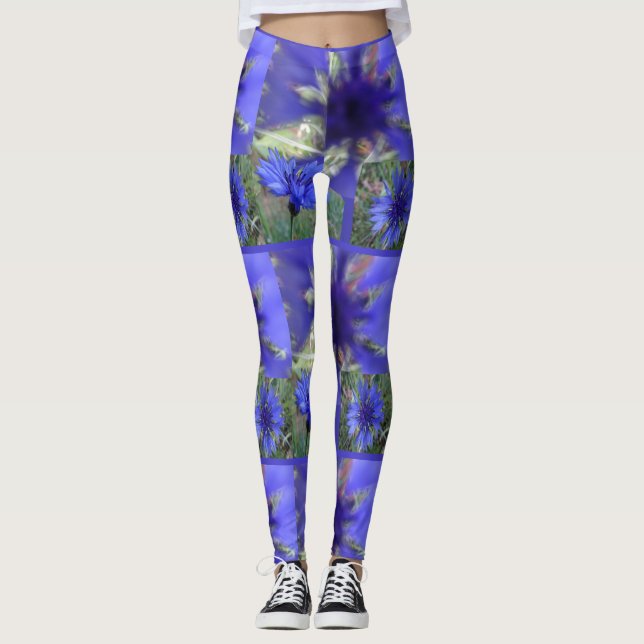 Leggings Légende de Cornflower Bleue (Devant)