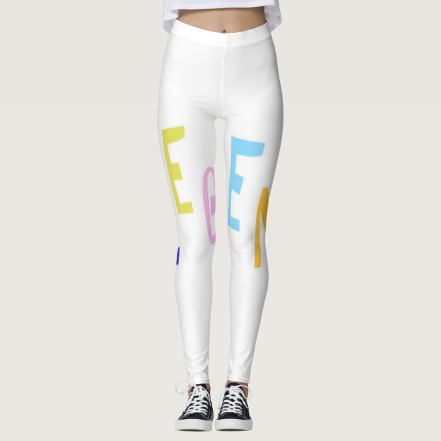 Leggings légende mot art (Devant)