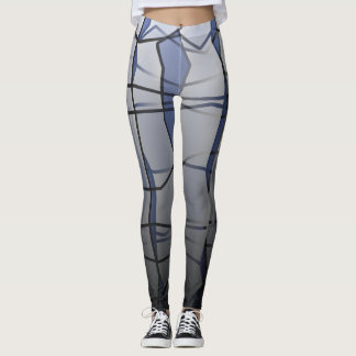 Leggings Légendes à effet géométrique gris puissant