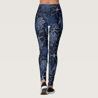 Leggings Légendes Abstraites d'impression florale