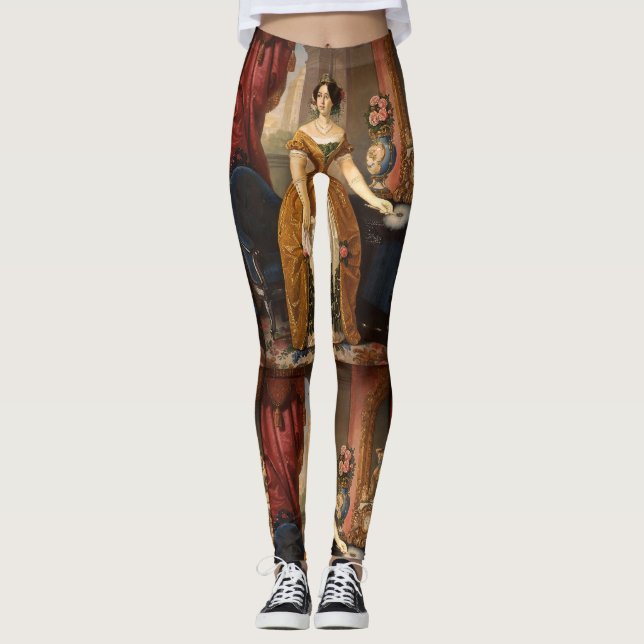 Leggings Légendes Art Portrait (Devant)