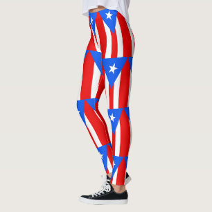 Leggings Légendes avec drapeau de Porto Rico, USA