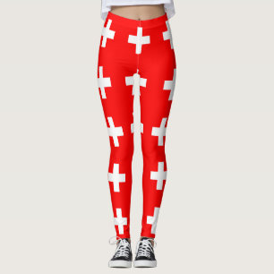 Leggings Légendes avec drapeau de Suisse