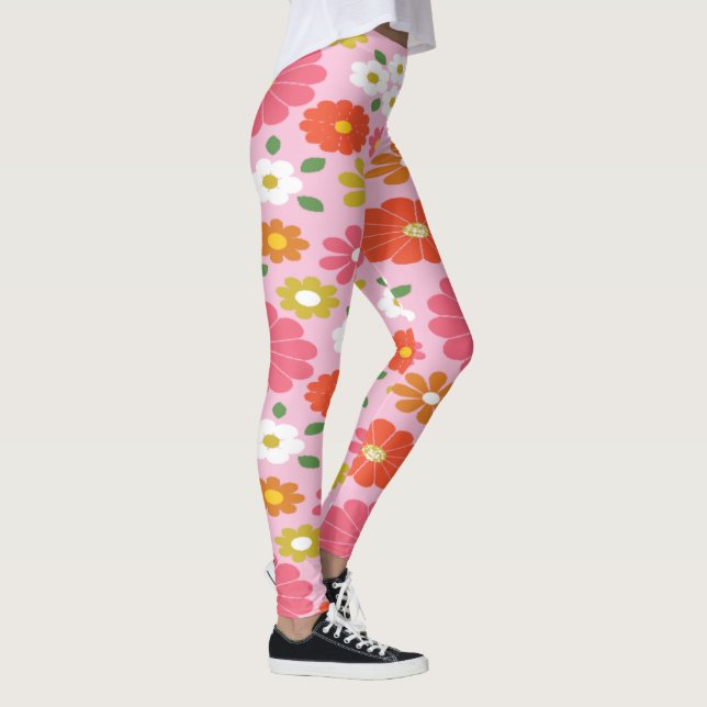 Leggings Légendes d'alimentation en fleurs des années 60 (Droite)