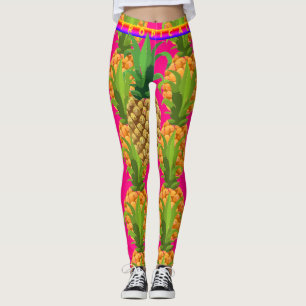 Leggings Légendes d'amour rose doux Abstraites