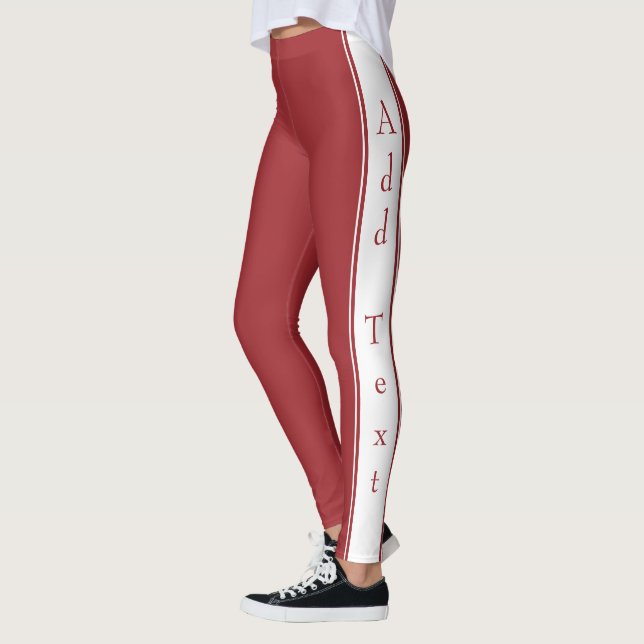 Leggings Légendes de bande latérale avec texte et couleurs  (Gauche)