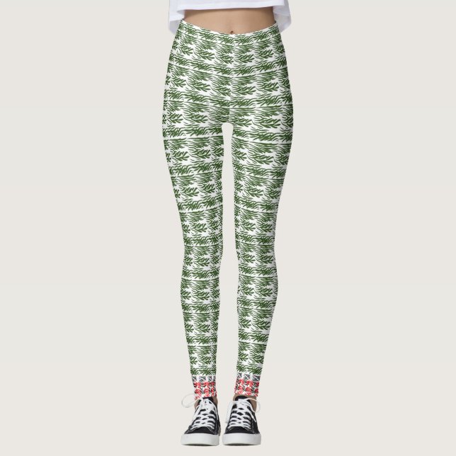Leggings Légendes de Capri d'herbe verte tendance (Devant)