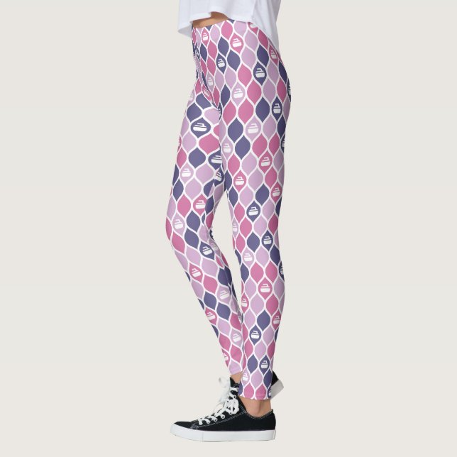 Leggings Légendes de carreaux de curling - rose/pourpre (Gauche)