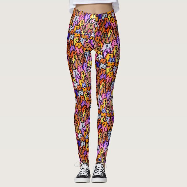 Leggings Légendes de chats (Devant)