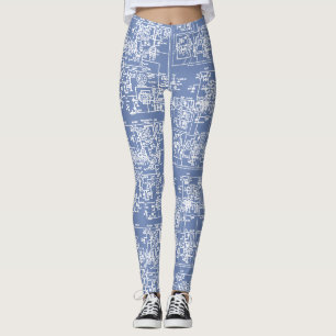 Leggings Légendes de circuit (blanc)