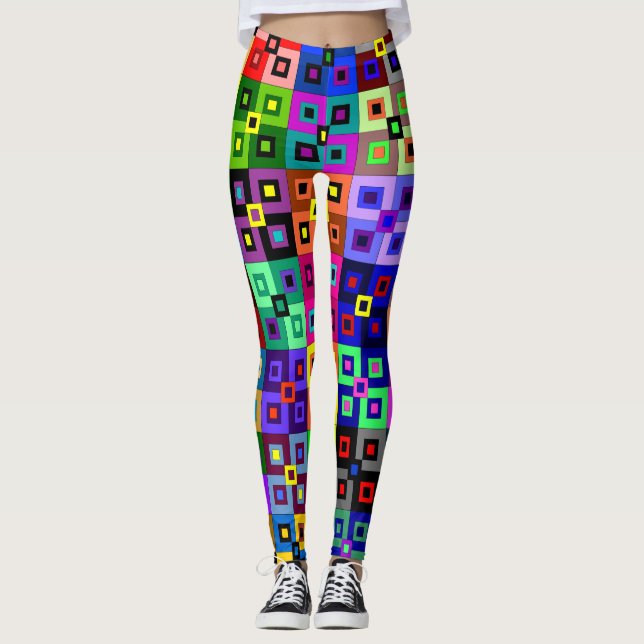 Leggings Légendes de courtepointe folles (Devant)