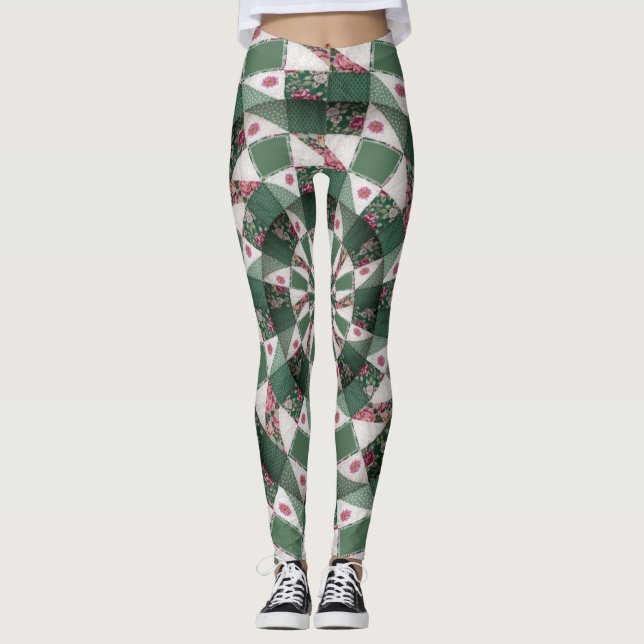Leggings Légendes de courtepointe folles (Devant)