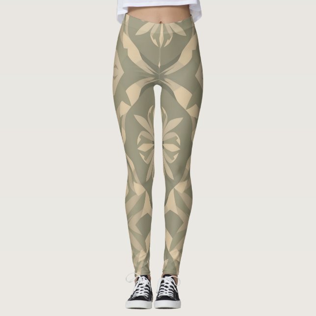 Leggings Légendes de décoration douce - Pri numérique symét (Devant)