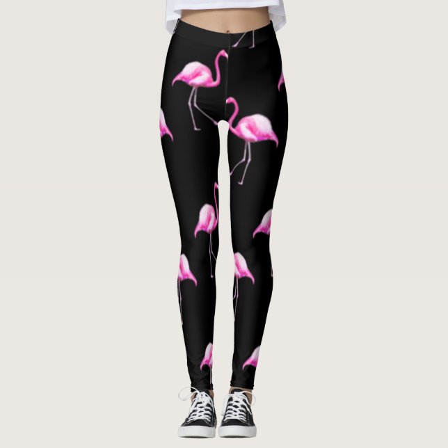 Leggings Légendes de flamand noir (Devant)