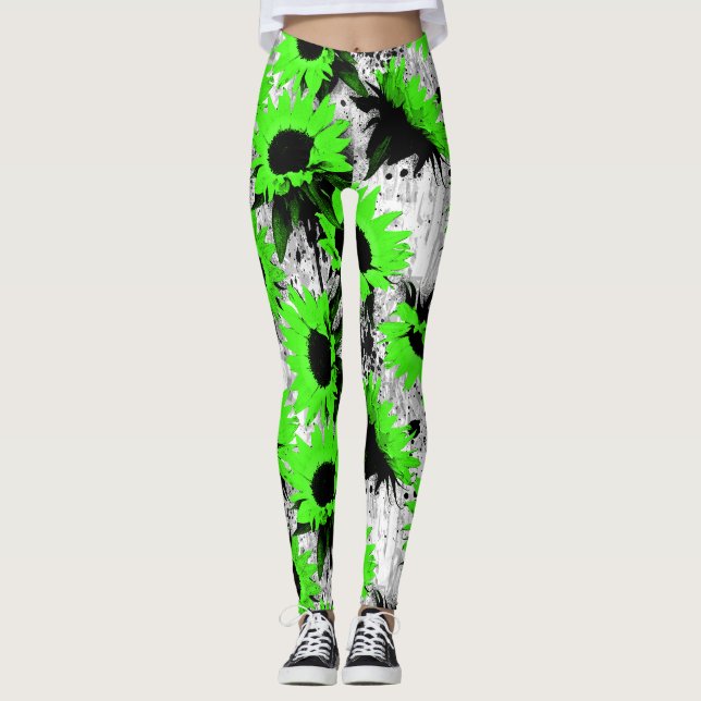 Leggings Légendes de fleurs (Devant)