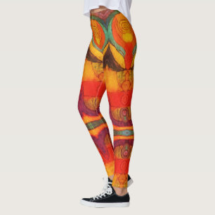 Leggings Légendes de flux Abstraites