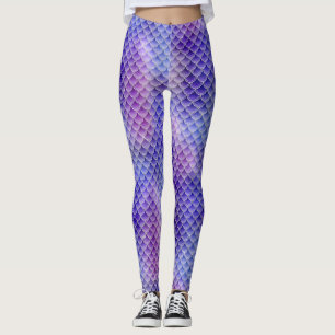 Leggings Légendes de l'échelle de sirènes pourpres
