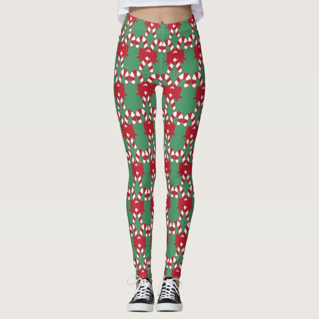 Leggings Légendes de Noël élégantes (Devant)