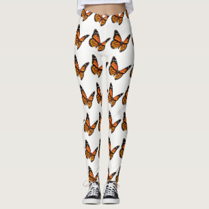 Leggings Légendes de papillon orange et noir du monarque
