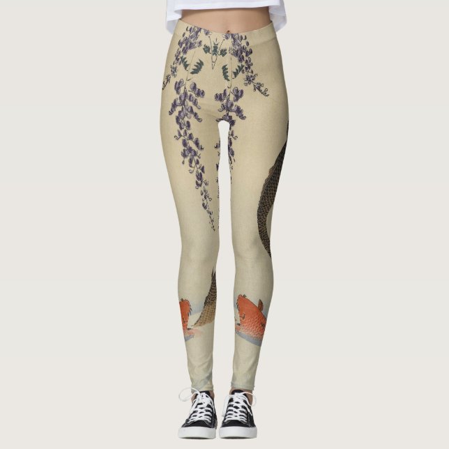 Leggings Légendes de poisson en saute (Devant)