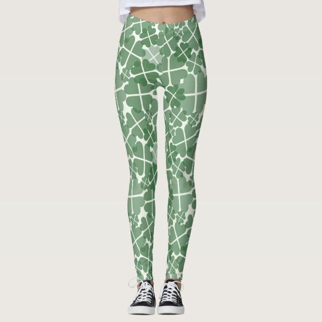 Leggings Légendes de trèfle à quatre feuilles Lucky (Devant)