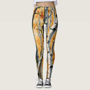 Leggings Légendes des bouleaux d'automne