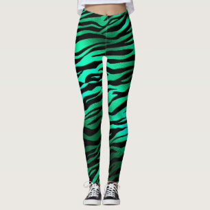 Leggings Légendes d'impression couleur vert émeraude/vert