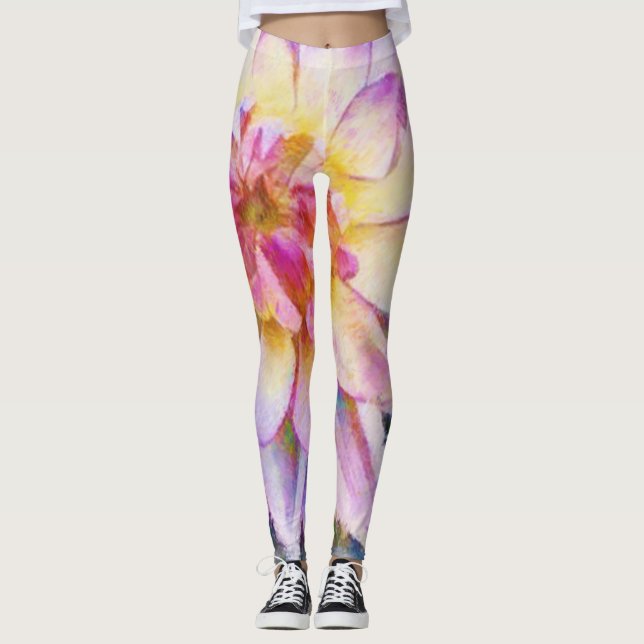 Leggings Légendes d'impression en gras d'eau (Devant)