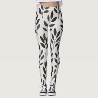 Leggings Légendes d'impression feuille blanche | Conception
