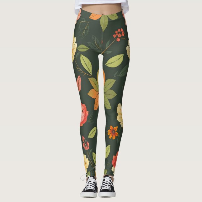 Leggings Légendes d'impression numérique élégantes (Devant)