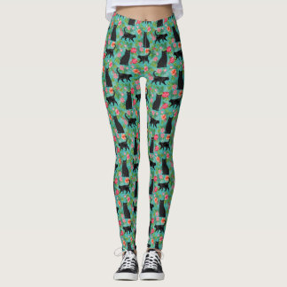 Leggings Légendes d'imprimerie de Black Cat Hawaiian