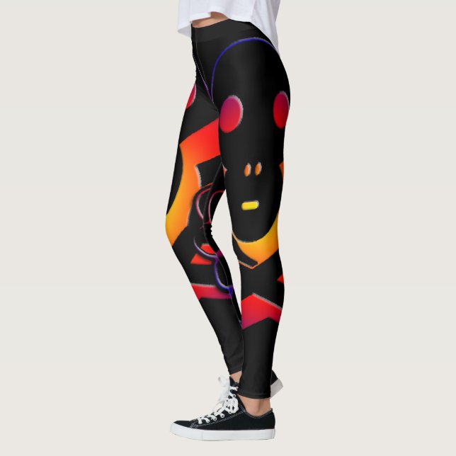 Leggings Légendes du crâne cool (Gauche)