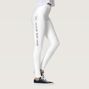 Leggings Légendes élégantes Ajouter votre nom Texte Logo Mo
