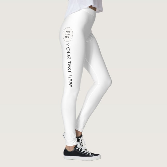 Leggings Légendes élégantes Ajouter votre nom Texte Logo Mo (Droite)