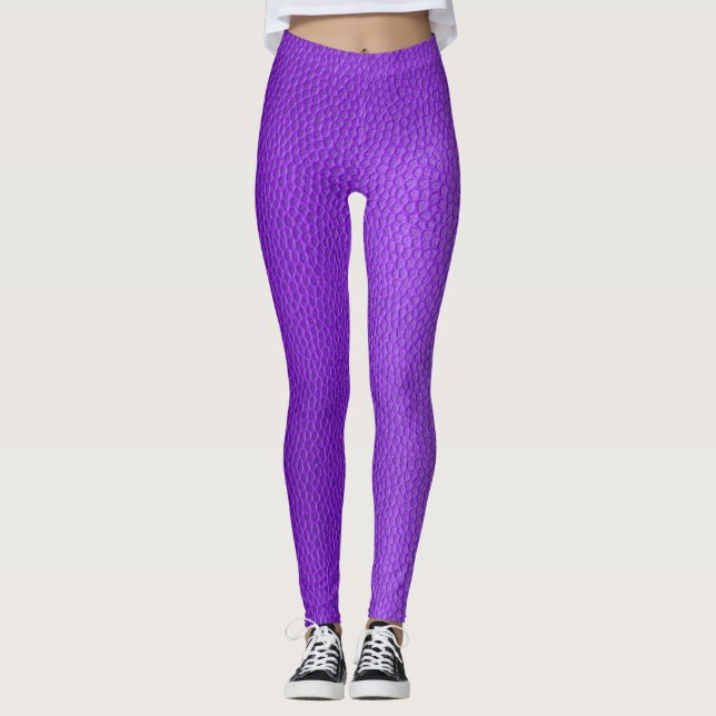 Leggings Légendes élégantes et violettes dégradantes (Devant)