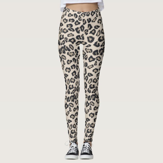 Leggings Légendes Empreintes de léopard (Devant)