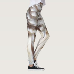 Leggings Légendes en cuir de hibou