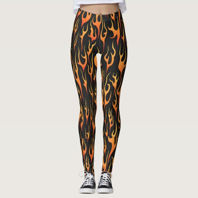 Leggings Légendes flammées (Devant)