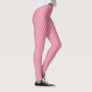Leggings Légendes florales de fille rose mignonne