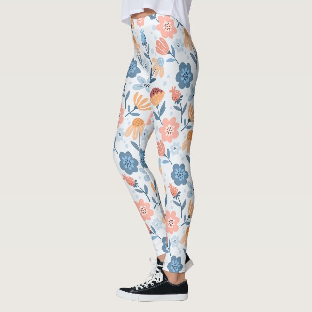 Leggings Légendes florales joueuses (Gauche)