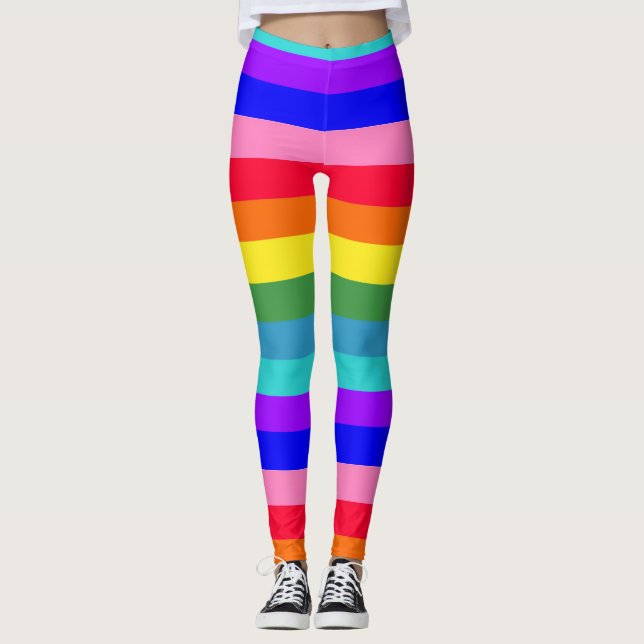 Leggings Légendes Gras Arc-en-ciel (Devant)