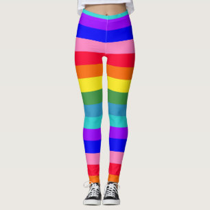 Leggings Légendes Gras Rainbow Stripes