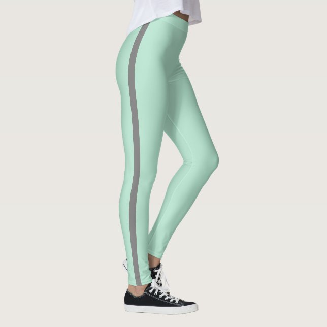 Leggings Légendes Gris Vert Mint (Droite)