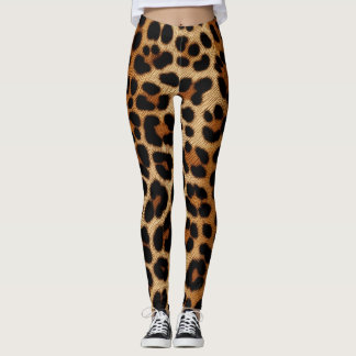 Leggings Légendes imprimées de la peau de Cheetah
