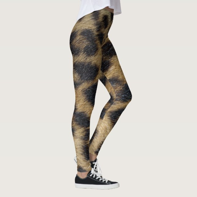 Leggings Légendes imprimées de la peau de léopard (Droite)