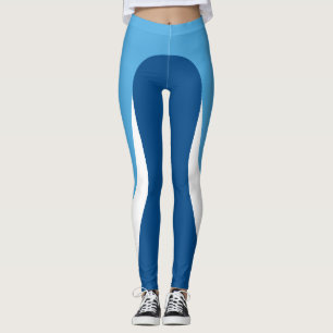 Leggings Légendes Motifs bleues/blanches/bleues